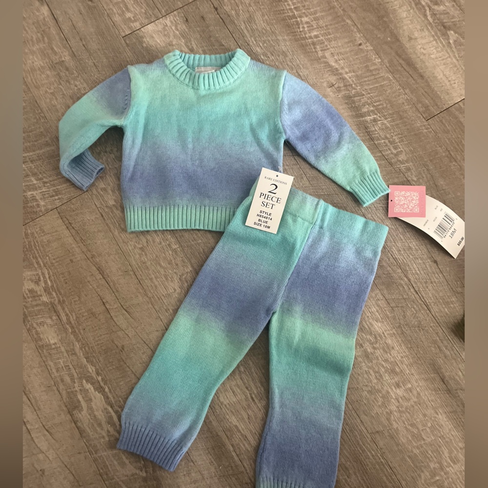 Rare Editions Blue and Green Kids Matching Set